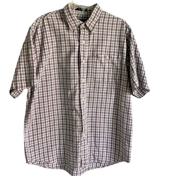 Claybrooke Cotton Short Sleeve Button Down Shirt XL - Picture 1 of 9